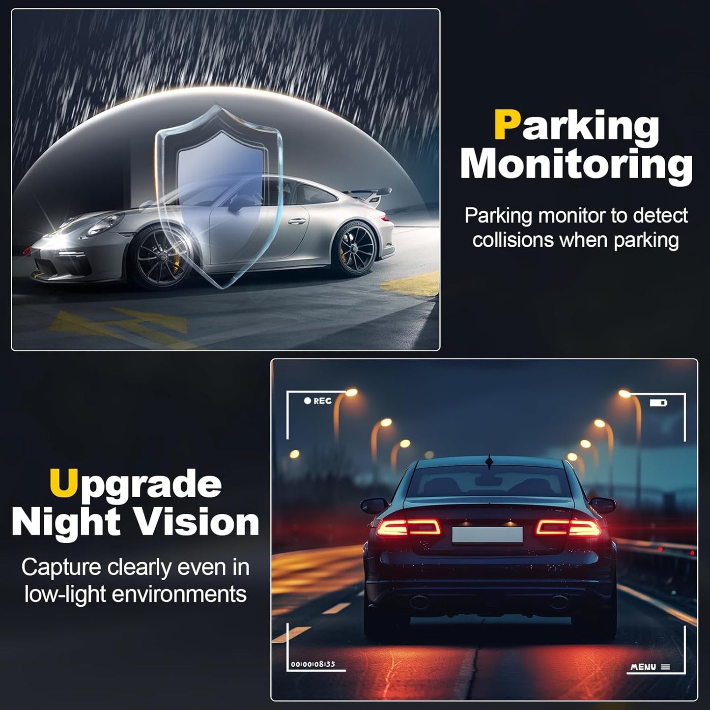 Witisco 4K front and rear dash cam
Witisco dual dash camera with 5G WiFi
Witisco dash cam with night vision and app control
Witisco car camera with 64GB SD card
Witisco HD dash cam with G-sensor and loop recording
Witisco 4K dashboard camera with parking mode
Witisco dash cam front and rear installation
Witisco 2.0” IPS screen dash camera
Witisco smart dash cam for car security
Witisco 4K car dash cam for driving safety