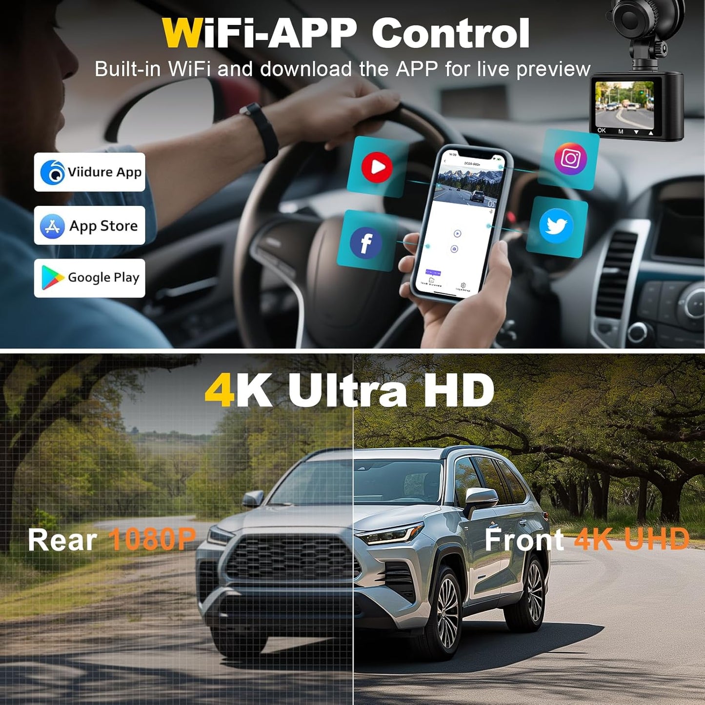 Witisco 4K front and rear dash cam
Witisco dual dash camera with 5G WiFi
Witisco dash cam with night vision and app control
Witisco car camera with 64GB SD card
Witisco HD dash cam with G-sensor and loop recording
Witisco 4K dashboard camera with parking mode
Witisco dash cam front and rear installation
Witisco 2.0” IPS screen dash camera
Witisco smart dash cam for car security
Witisco 4K car dash cam for driving safety
