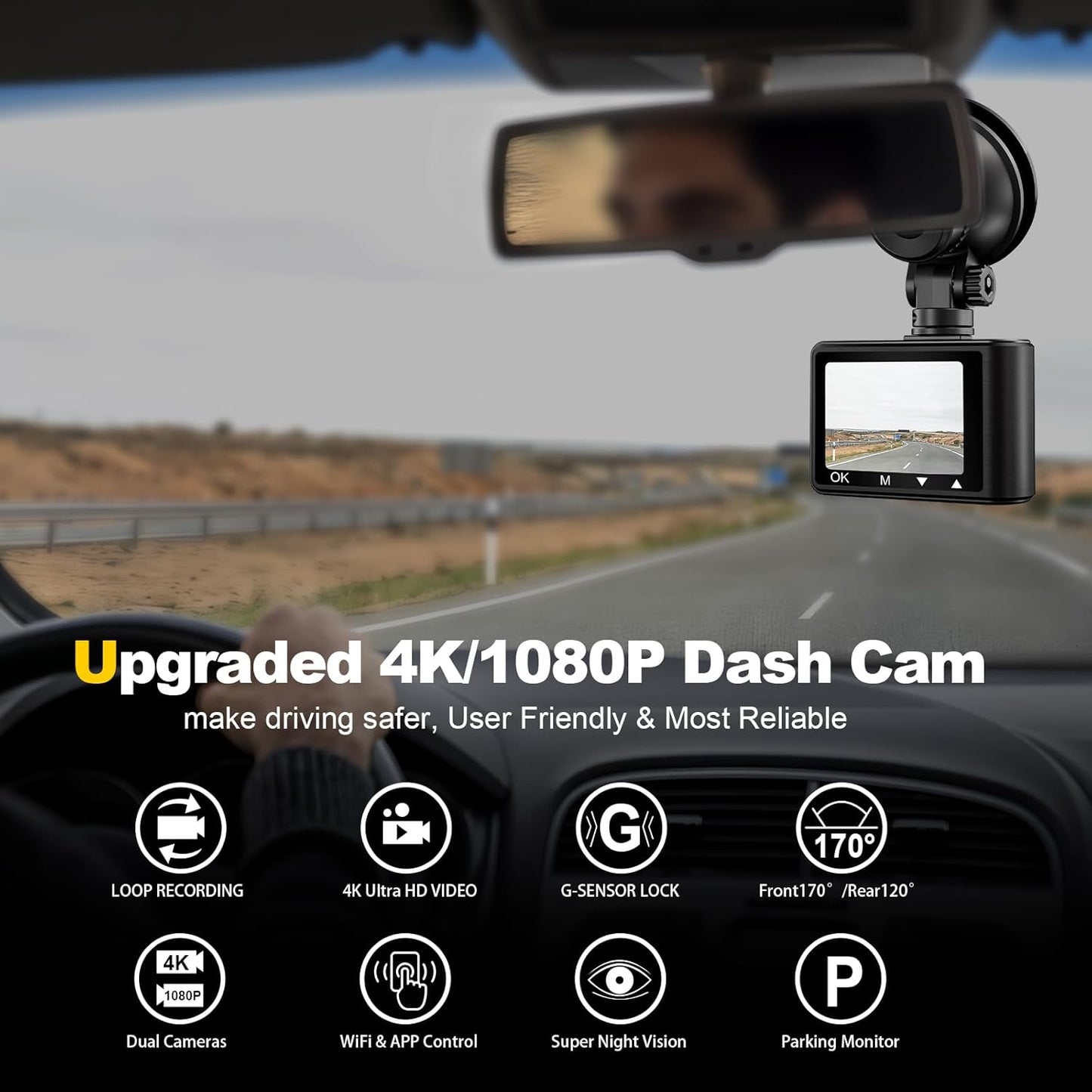 Witisco 4K front and rear dash cam

Witisco dual dash camera with 5G WiFi

Witisco dash cam with night vision and app control

Witisco car camera with 64GB SD card

Witisco HD dash cam with G-sensor and loop recording

Witisco 4K dashboard camera with parking mode

Witisco dash cam front and rear installation

Witisco 2.0” IPS screen dash camera

Witisco smart dash cam for car security

Witisco 4K car dash cam for driving safety