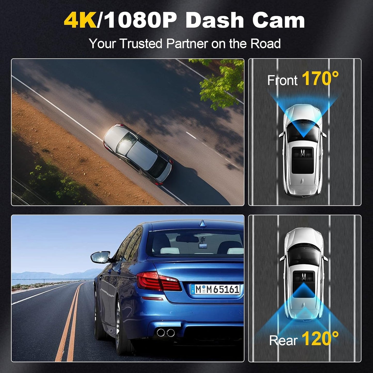 Witisco 4K front and rear dash cam

Witisco dual dash camera with 5G WiFi

Witisco dash cam with night vision and app control

Witisco car camera with 64GB SD card

Witisco HD dash cam with G-sensor and loop recording

Witisco 4K dashboard camera with parking mode

Witisco dash cam front and rear installation

Witisco 2.0” IPS screen dash camera

Witisco smart dash cam for car security

Witisco 4K car dash cam for driving safety